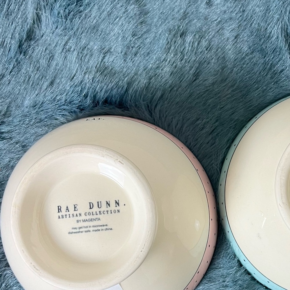Rae Dunn eat taste polka dot bowls